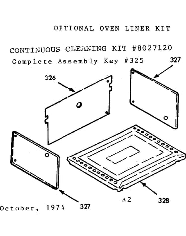 Optional oven liner