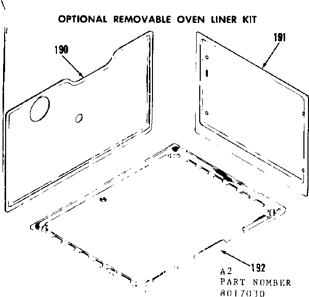 Optional oven liner