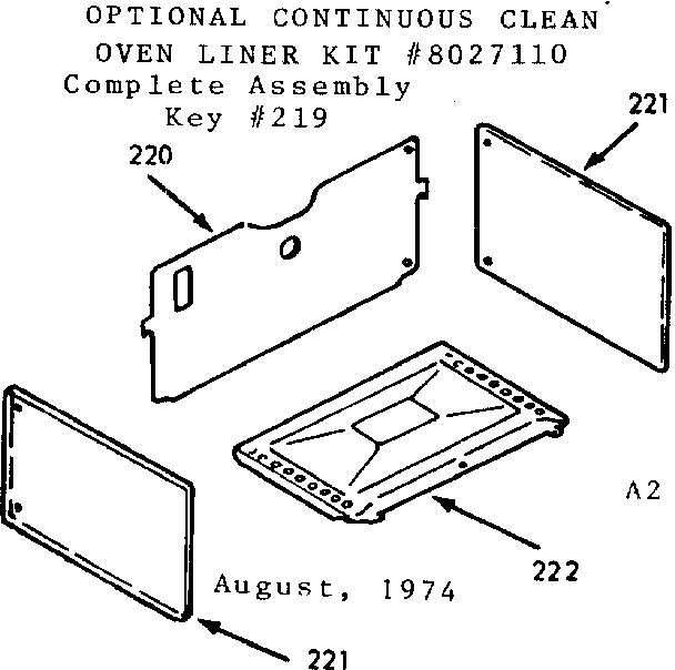 Optional oven liner