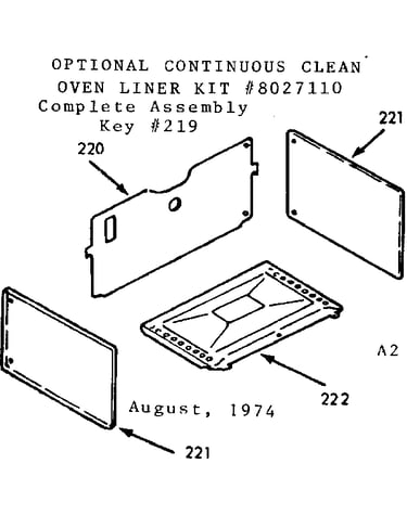 Optional oven liner