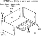 Kenmore 6476037360 optional oven liner diagram