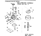 Tecumseh HM80-155447L replacement parts diagram
