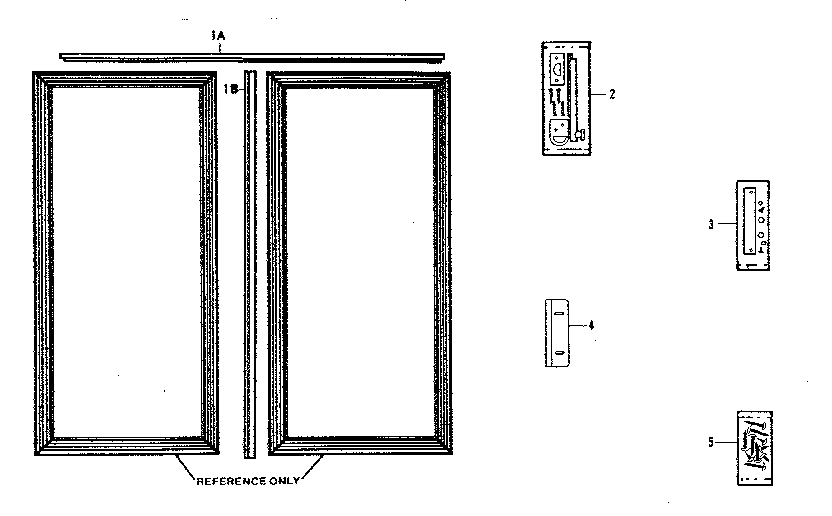 Double door kit parts