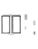 Double door kit parts