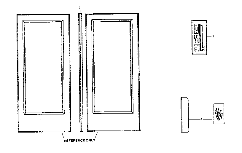 Double door kit parts
