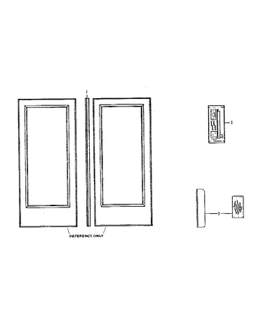 Double door kit parts