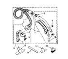Kenmore 1162635581 hose and attachment parts diagram