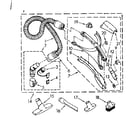 Kenmore 1162643582 hose and attachment parts diagram