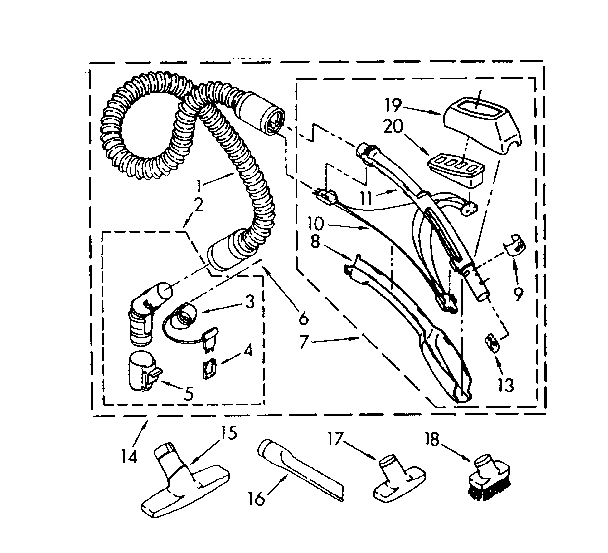 HOSE AND ATTACHMENT PARTS