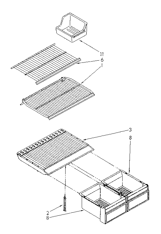 Shelf parts