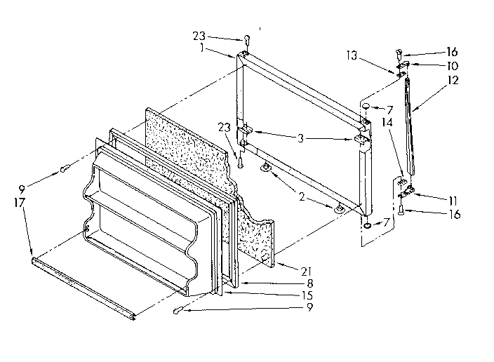 Freezer door parts