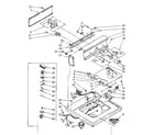 Kenmore 11082470920 top and console parts diagram