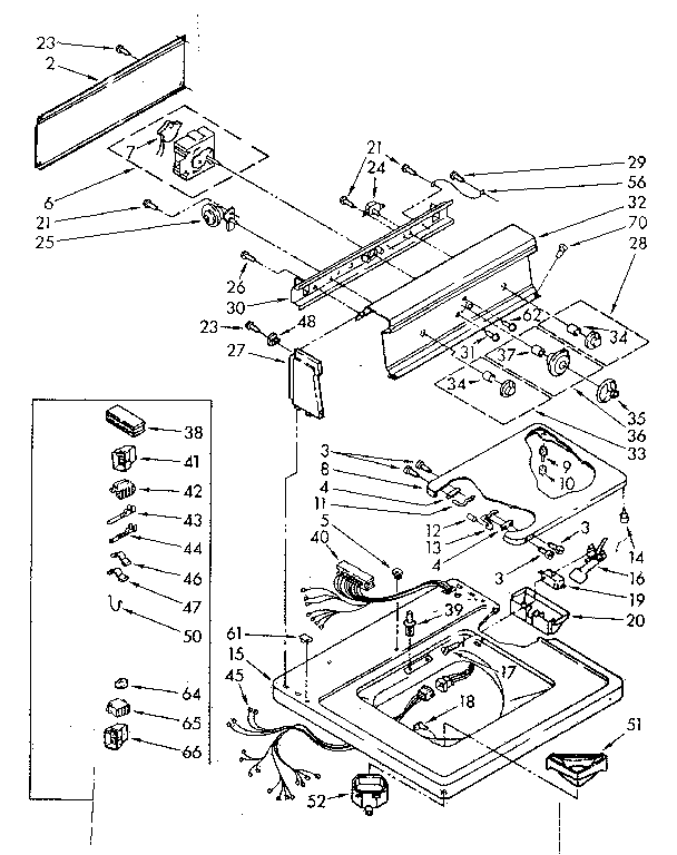 Top and console parts