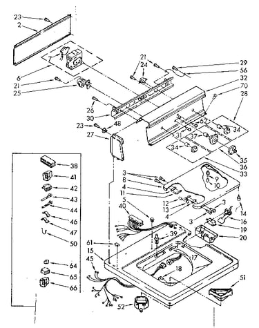 Top and console parts