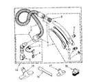 Kenmore 1162632581 hose and attachment parts diagram
