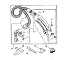 Kenmore 1162639081 hose and attachment parts diagram