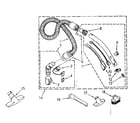 Kenmore 1162639581 hose and attachment parts diagram