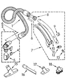 Hose and attachment parts