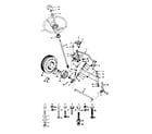Craftsman 917255279 steering and front axle diagram