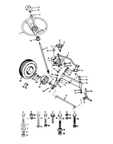 Steering and front axle