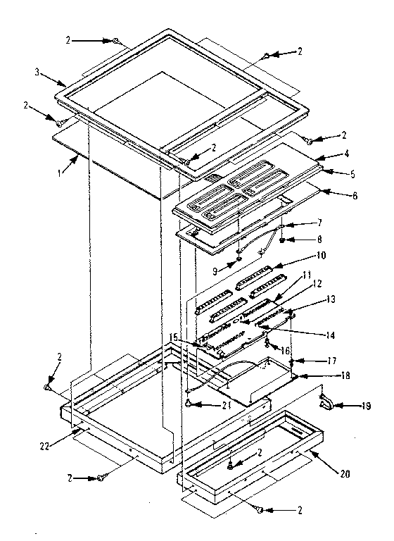 CONTROL AND TOP TABLE PARTS