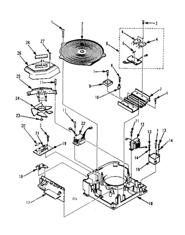 Inverter assembly parts for low power work coil