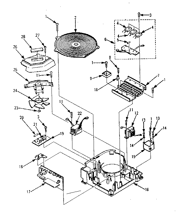 Inverter assembly parts for high power work coil