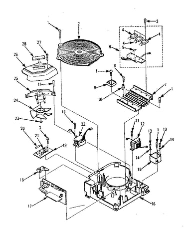 Inverter assembly parts for high power work coil
