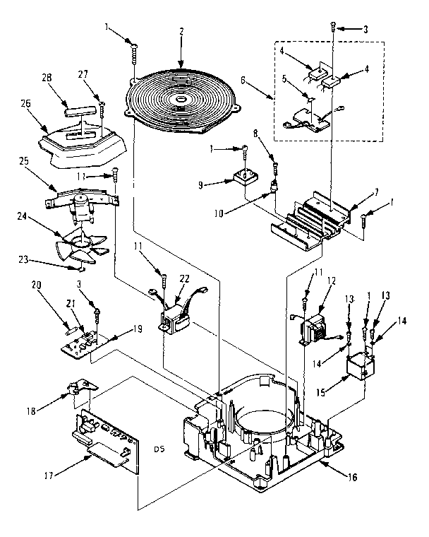 Inverter assembly parts for low power work coil
