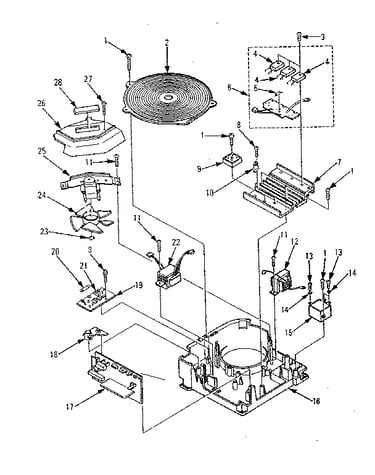 Inverter assembly parts for high power work coil