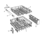 Kenmore 587153000 rack assembly diagram
