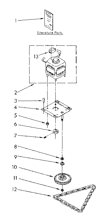 Motor and drive parts