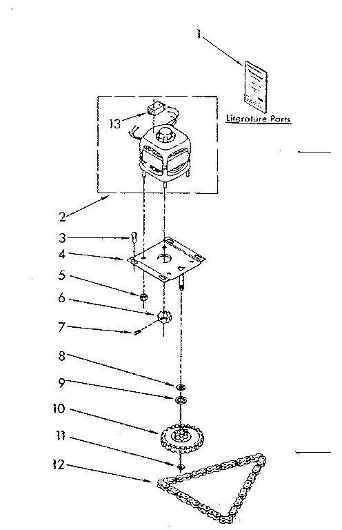 Motor and drive parts
