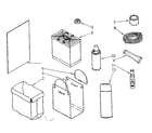 Kenmore 6651386581 optional parts (not included) diagram