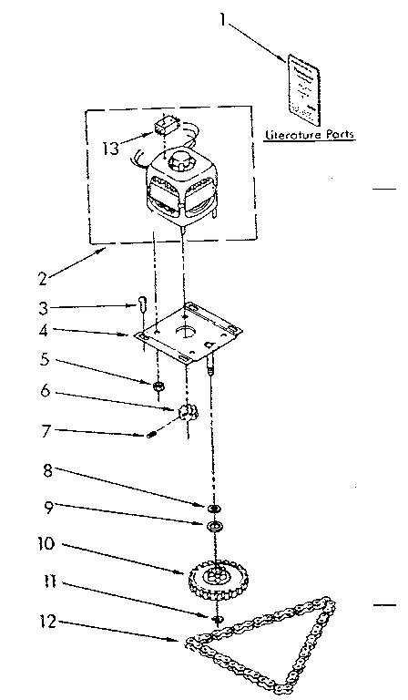 Motor and drive parts