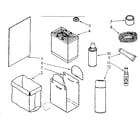 Kenmore 6651396581 optional parts (not included) diagram