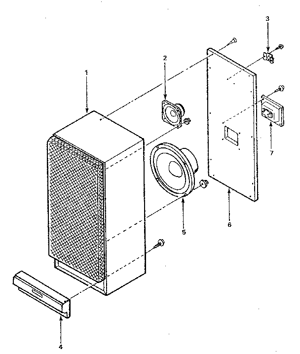 Cabinet parts list