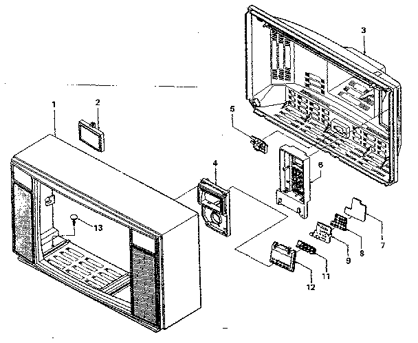 Cabinet parts list and exploded views