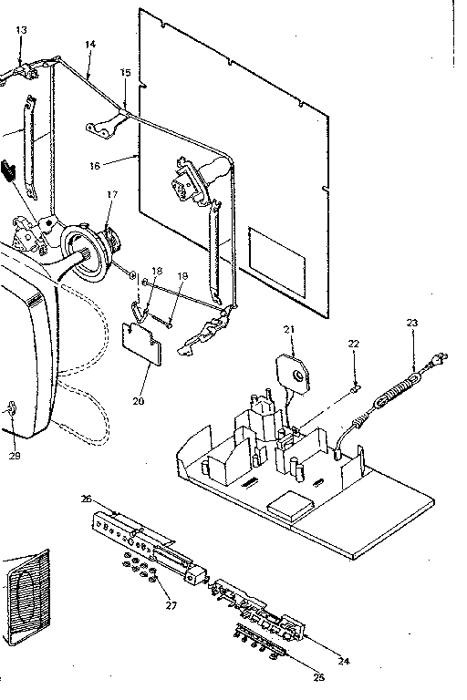 Cabinet back