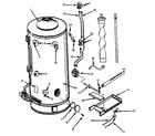 Kenmore SE100-260-NET7 NATURAL GAS repair parts illustration diagram