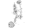 Craftsman 502257011 steering assembly diagram