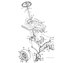 Craftsman 502255381 steering parts diagram