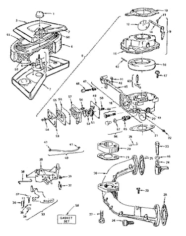 Air cleaner and carburetor