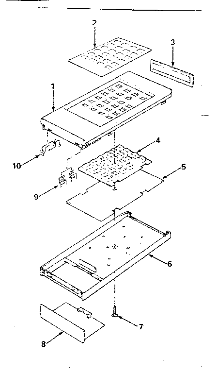 Remote transmitter parts list