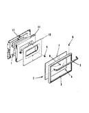 Oven door section
