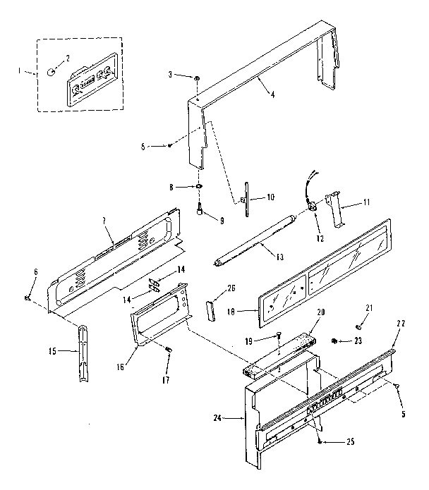 Backguard section