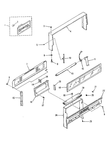 Backguard section