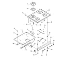 Kenmore 9117398510 main top section diagram