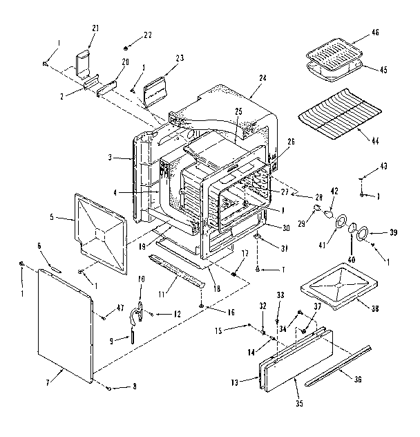 Oven body
