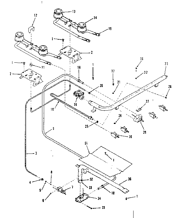 Burner section